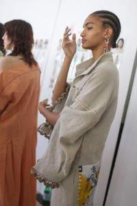 Backstage at Acne Studios RTW Spring 2019
