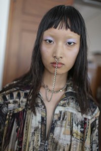 Backstage at Acne Studios RTW Spring 2019
