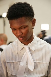 Backstage at Feng Chen Wang Men’s Spring 2019