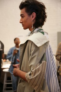 Backstage at Feng Chen Wang Men’s Spring 2019