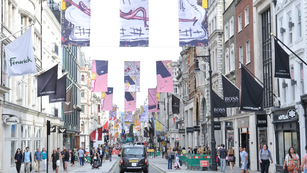 Retailers on New Bond Street