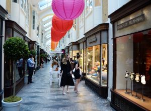 Atmosphere at Manolo Blahnik's men's store opening in Burlington Arcade