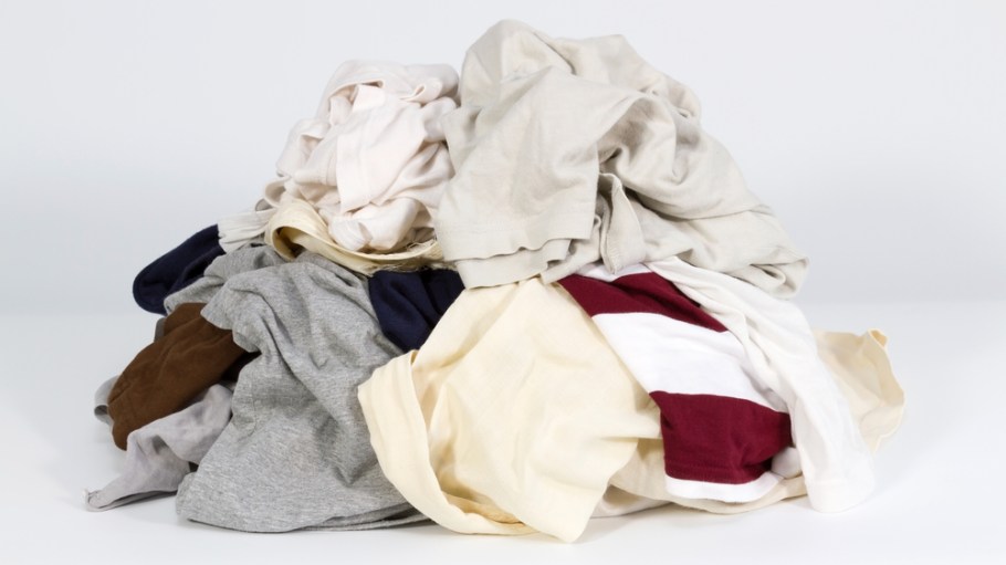 Pile of used clothing