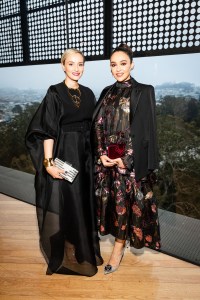 Faiza Bouguessa and Ghizlan Guenez attend Contemporary Muslim Fashions Donor Opening at the de Young on September 21st 2018 at de Young Musuem in San Francisco, CA (Photo - Drew Altizer)