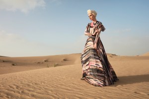 A fashion photograph used in the exhibit: RAŞIT BAĞZIBAĞLI