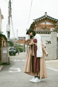 A fashion photograph used in the exhibit: Anandia Marina Putri