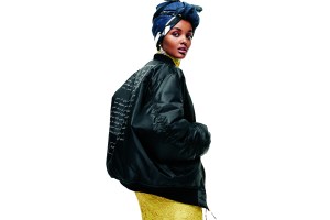 A fashion photograph used in the exhibit: Melinda Looi