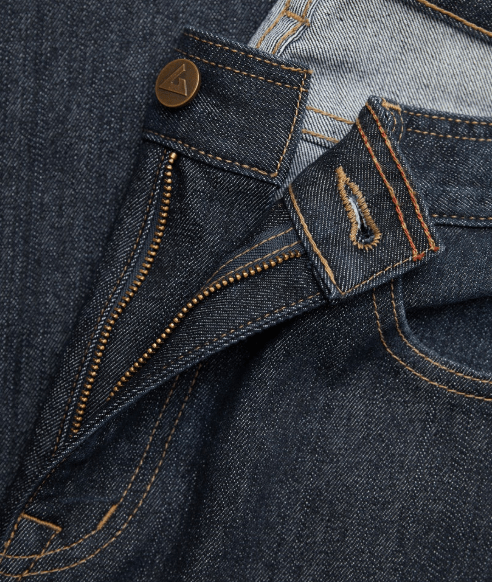 close up of American giant jeans