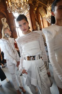 Backstage at Balmain RTW Spring 2019