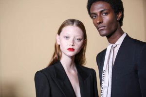 Backstage at Givenchy RTW Spring 2019