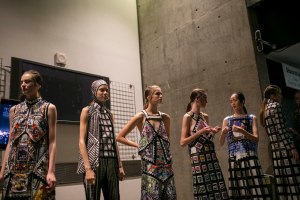 Backstage at Mary Katrantzou RTW Spring 2019