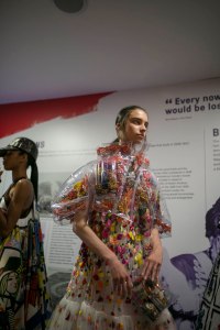 Backstage at Mary Katrantzou RTW Spring 2019