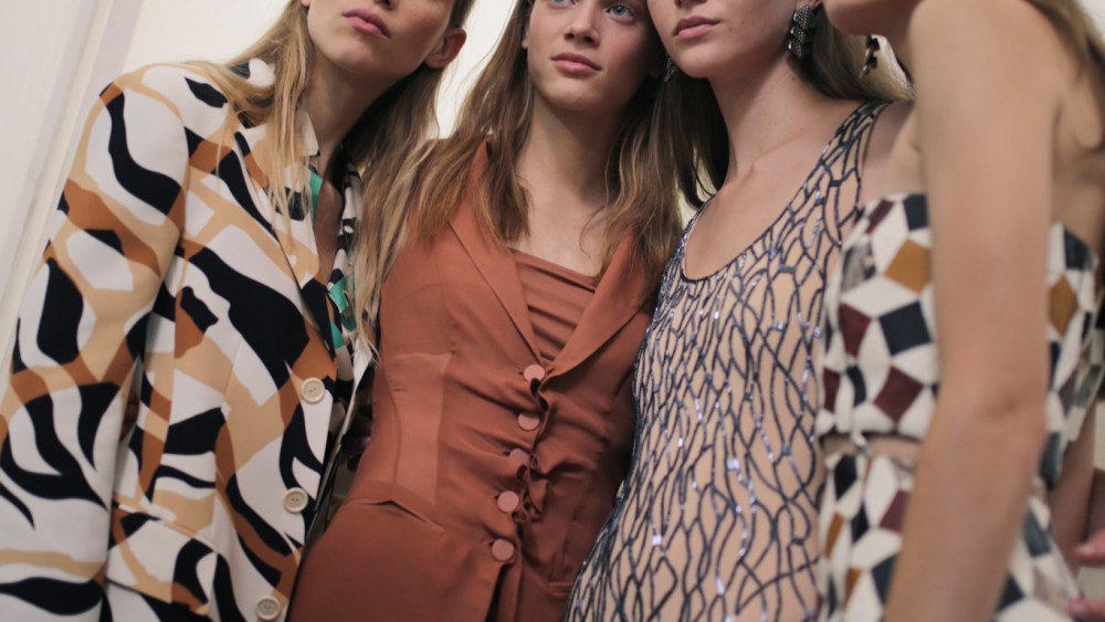 Backstage at Roberto Cavalli RTW Spring 2019