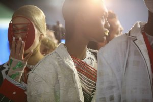 Backstage at Thom Browne RTW Spring 2019