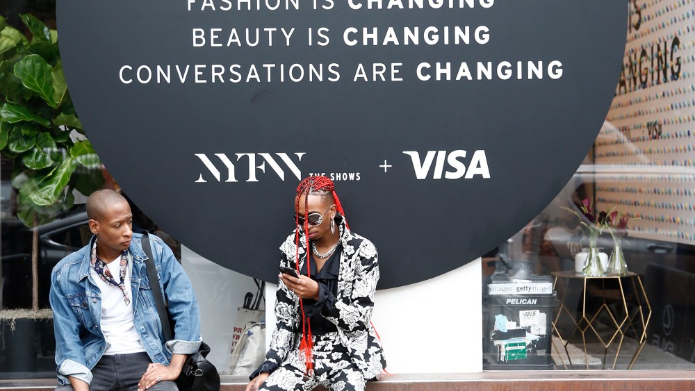NEW YORK, NY - SEPTEMBER 07:  Guests attend Visa Taps Into Fashion At New York Fashion Week: The Shows - Day 2 at Spring Studios on September 7, 2018 in New York City.  (Photo by Brian Ach/Getty Images for Visa)