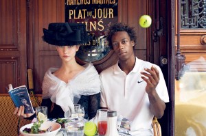 Karlie Kloss and Gael Monfils, Paris, Vogue, 2009