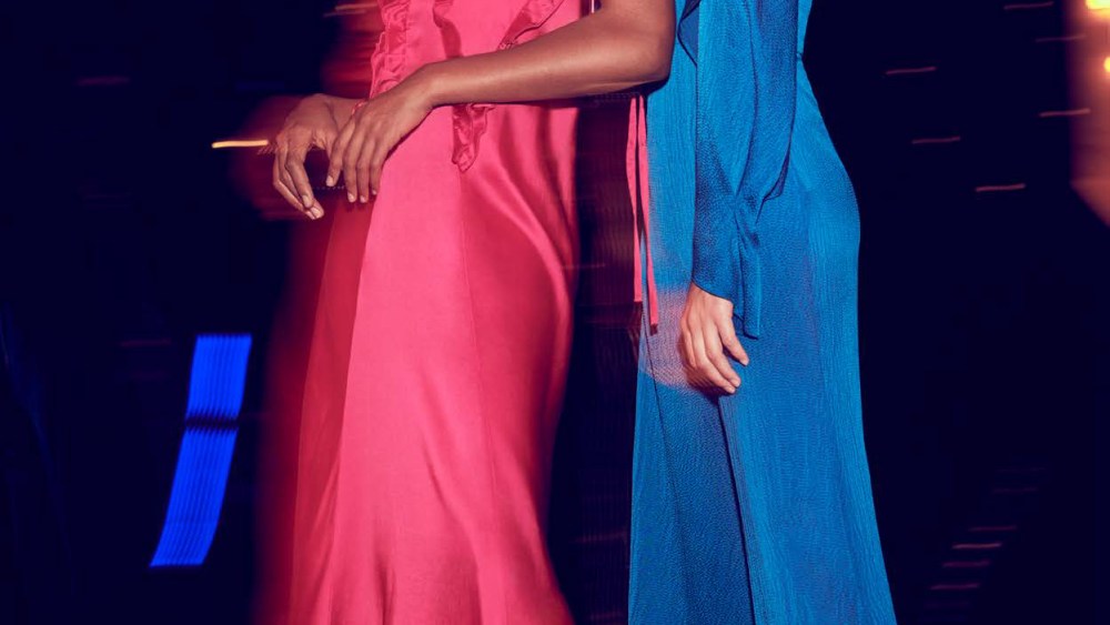 An image from THE OUTNET.com's augmented reality holiday campaign.