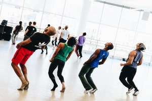 Dancers in rehearsal for “Juba.”