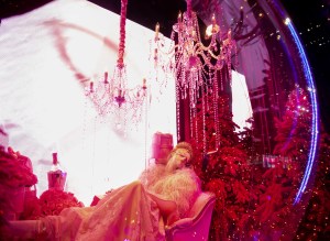 Saks Fifth Avenue's flagship holiday display in New York.