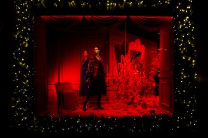 Saks Fifth Avenue's flagship holiday display in New York.