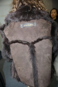 Backstage at Acne Studios RTW Fall 2019