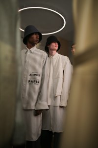 Backstage at jil Sander Men's Fall 2019