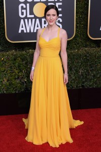 Rachel Brosnahan in Prada, Golden Globes 2019