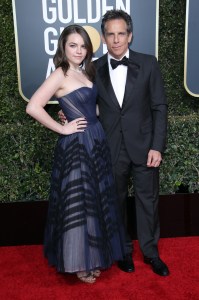 Ella Stiller and Ben Stiller, Golden Globes 2019
