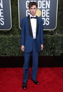 Troye Sivan in Calvin Klein, Golden Globes 2019
