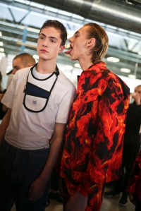 Backstage at MSGM Men's Fall 2019