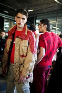 Backstage at MSGM Men's Fall 2019
