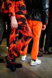 Backstage at MSGM Men's Fall 2019