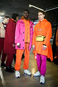 Backstage at MSGM Men's Fall 2019