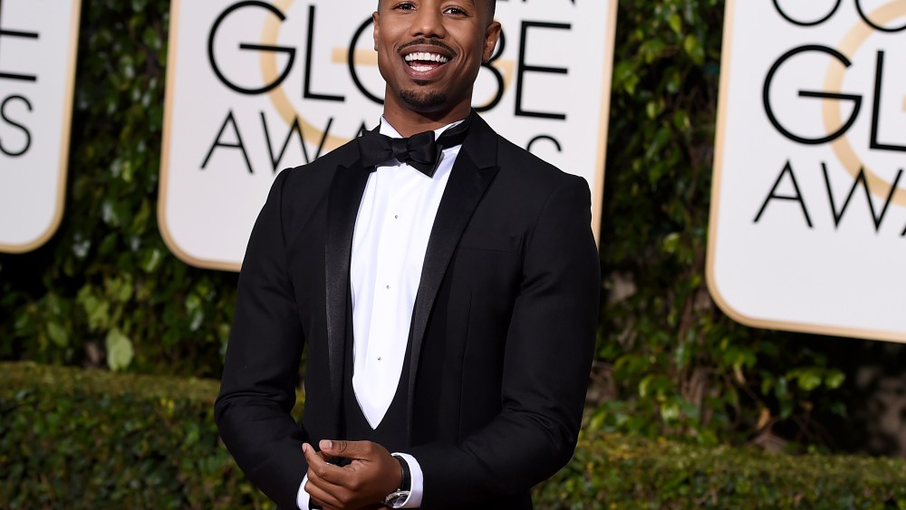 Michael B. Jordan arrives at the 73rd annual Golden Globe Awards, at the Beverly Hilton Hotel in Beverly Hills, Calif73rd Annual Golden Globe Awards - Arrivals, Beverly Hills, USA