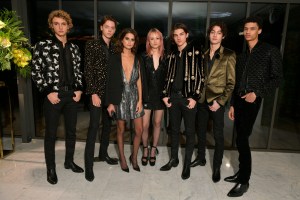 Models in Saint Laurent