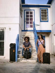 Lenny and Zoe Kravitz featured in Tumi campaign.
