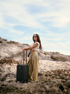Zoe Kravitz is featured in Tumi campaign.