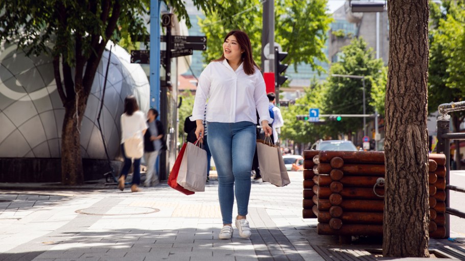 Millennial out for shopping in Seoul - South Korea