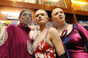Backstage at Area RTW Fall 2019