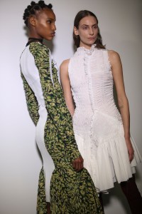 Backstage at Mugler RTW Fall 2019