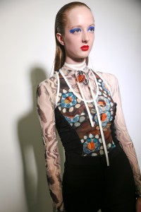 Backstage at Mugler RTW Fall 2019