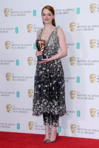 Emma Stone - Best Actress - 'La La Land'
EE BAFTA British Academy Film Awards, Press Room, Royal Albert Hall, London, UK - 12 Feb 2017
WEARING CHANEL SAME OUTFIT AS CATWALK MODEL *7997914au