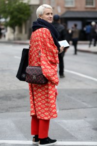 Street style at the Los Angeles Frieze Art Fair.