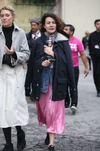Street style at the Los Angeles Frieze Art Fair.