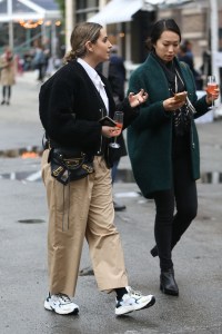 Street style at the Los Angeles Frieze Art Fair.