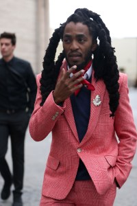 Street style at the Los Angeles Frieze Art Fair.
