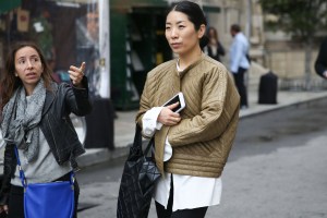 Street style at the Los Angeles Frieze Art Fair.