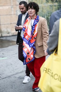 Street style at the Los Angeles Frieze Art Fair.