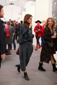 Street style at the Los Angeles Frieze Art Fair.