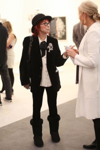 Street style at the Los Angeles Frieze Art Fair.